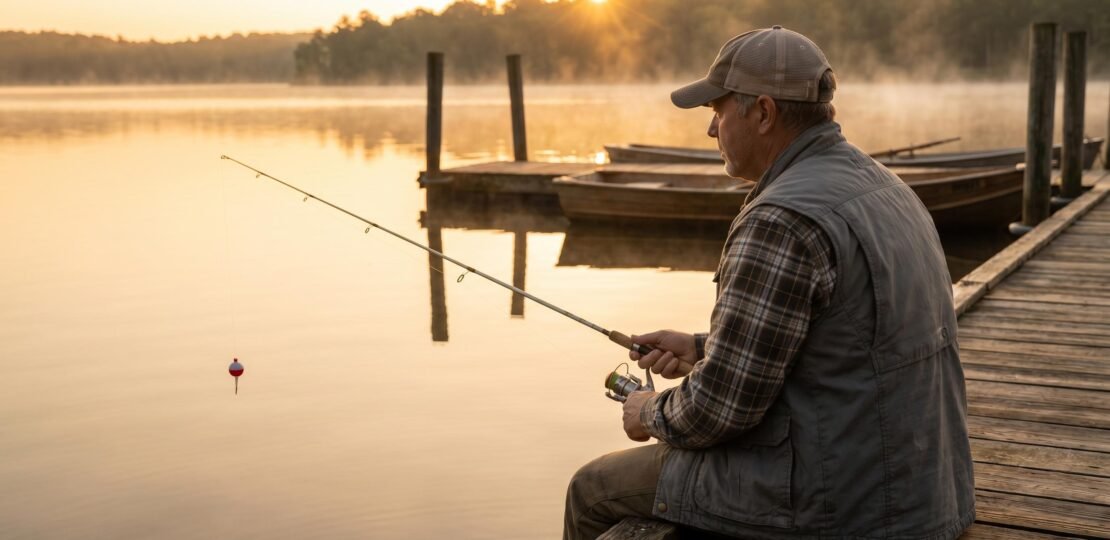 How to Fish for Crappie – Dock Fishing at Sunrise