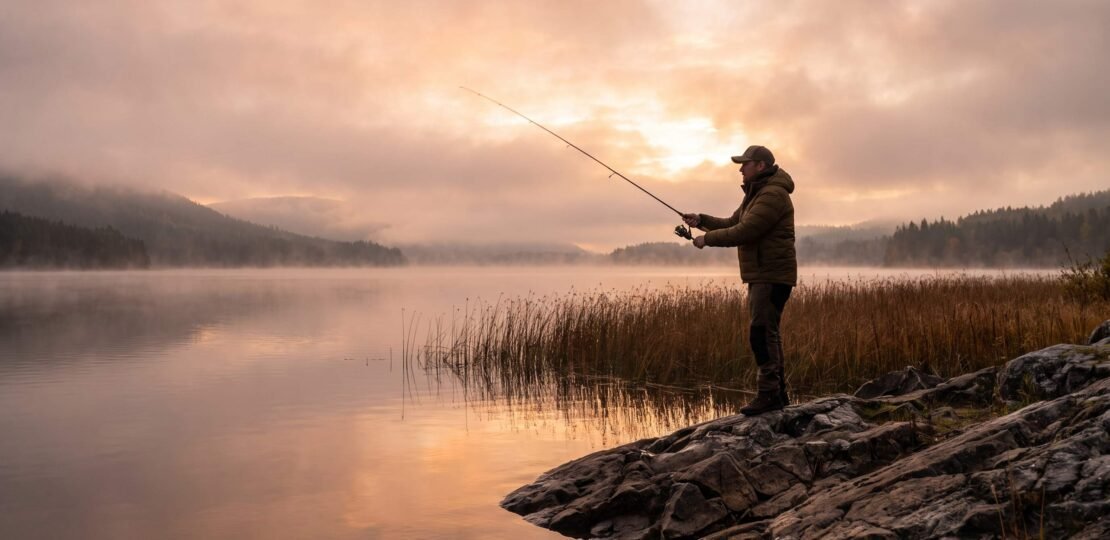 Walleye Shore Fishing at Dawn